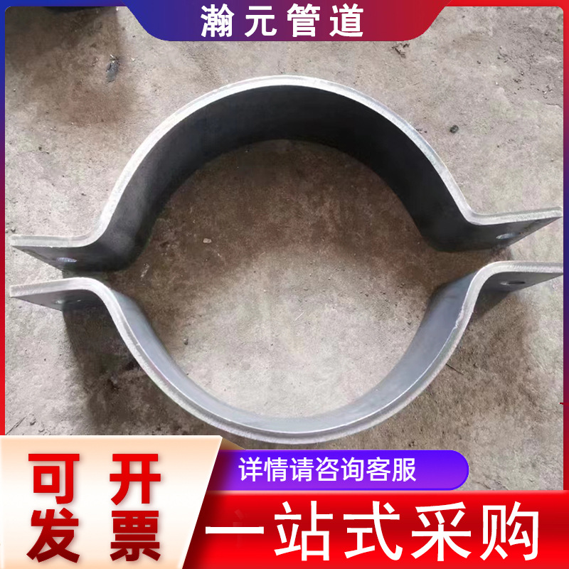 供管道抱箍 抱箍管卡 双孔短管夹A2标准型双螺栓管夹 支吊架管夹
