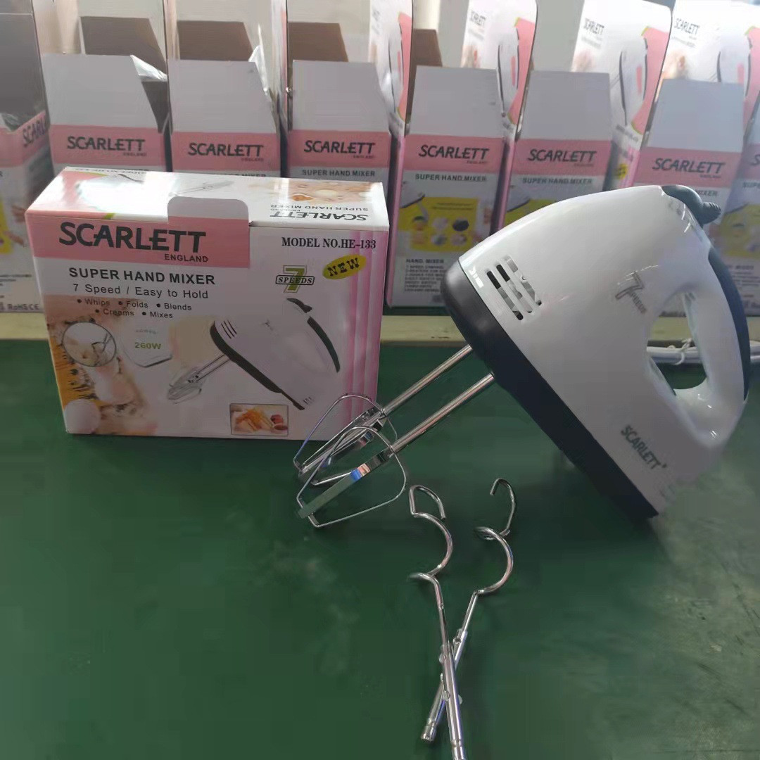 手持打蛋器外贸出口家用电动打蛋器手持迷你搅拌机和面机7档奶泡