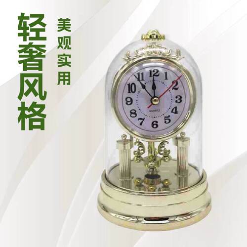 简约经典款中东欧式复古客厅钟表仿古静音台钟座钟F010
