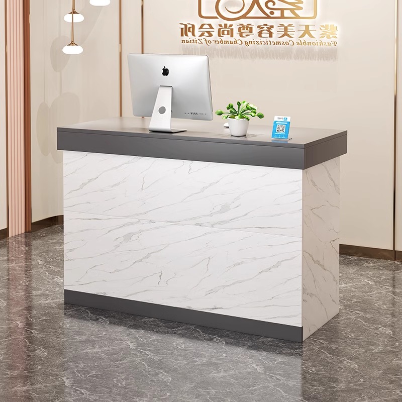 吧台收银台店铺小型简约现代服装店美甲理发柜台餐饮店收银桌柜|