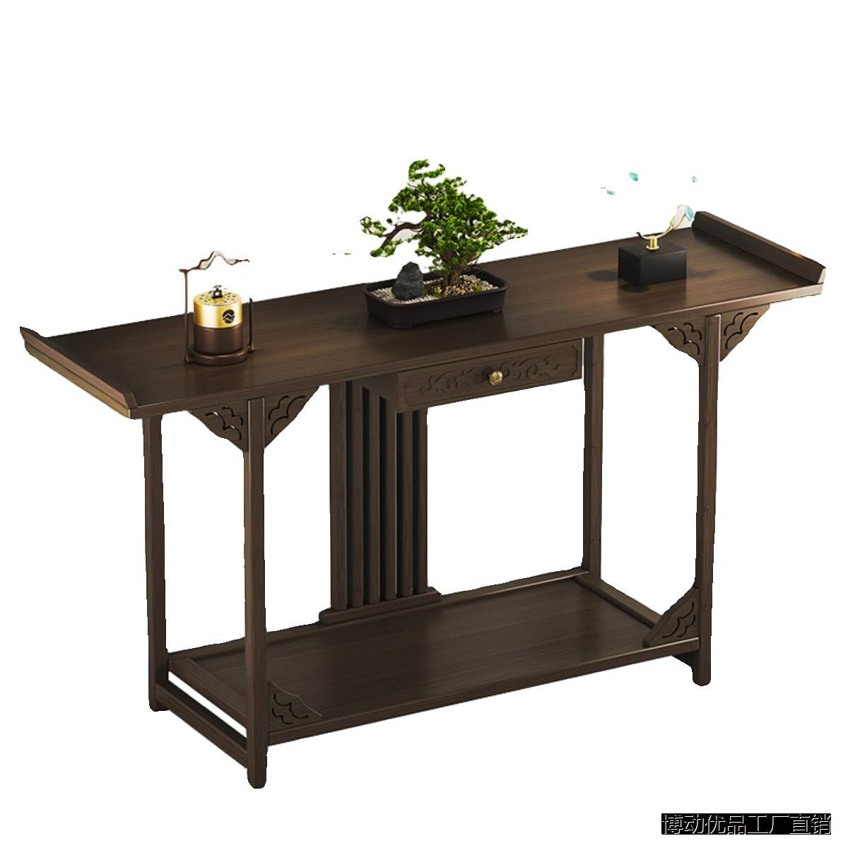 新疆西藏包邮中式l玄关桌靠墙窄条桌新中式简约条案婚礼桌子道具