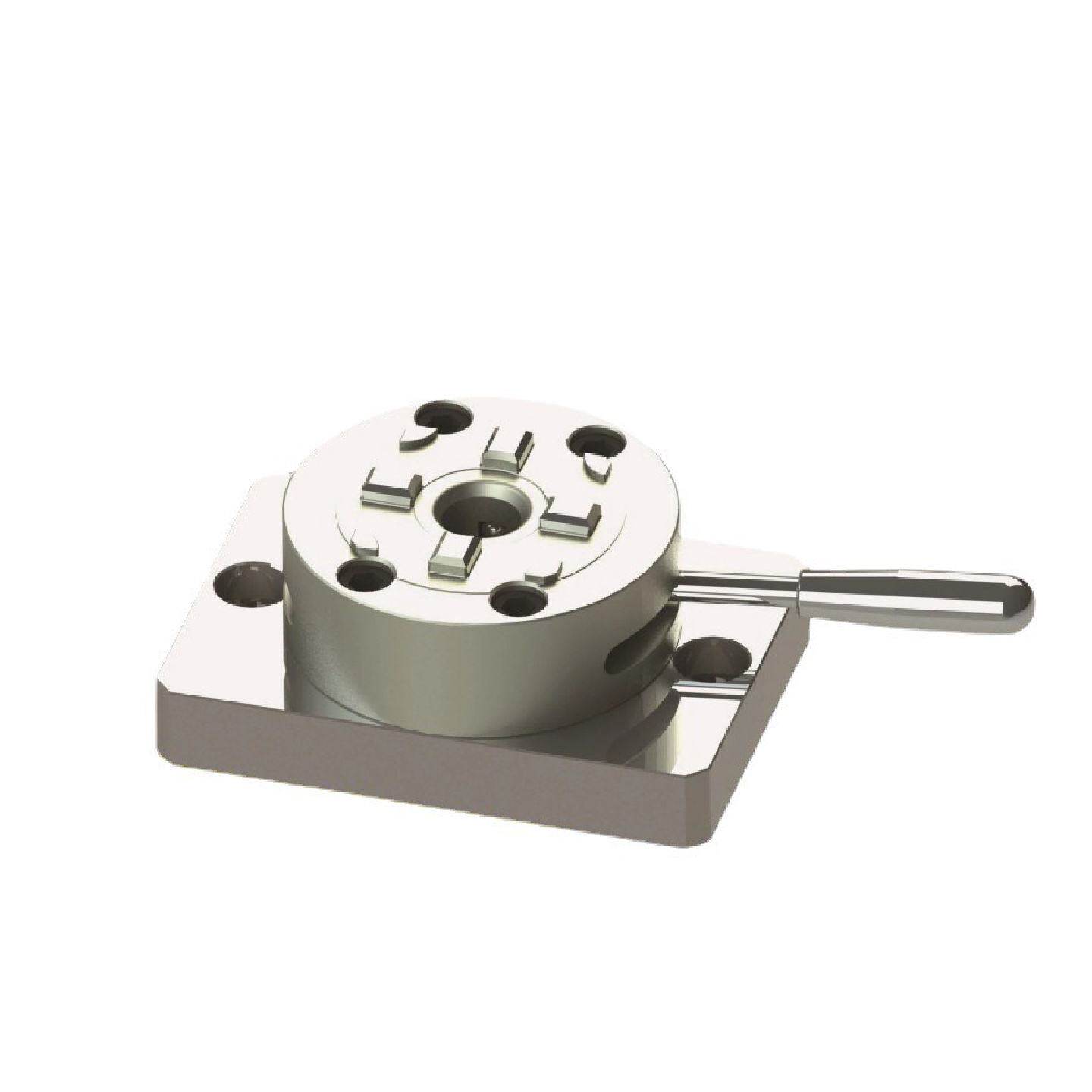 跨境直销D100CNC手动卡盘批发电脑锣精准定位工装夹具手动卡盘