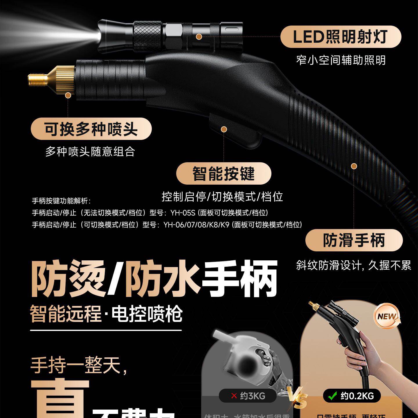 盈亨家用蒸汽清洁机高温高压专业清洗家电空调油烟机热水器设曼