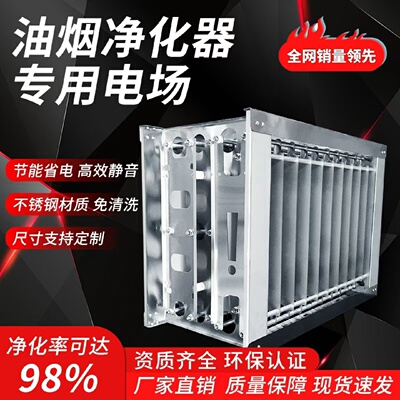 厂家直销净化器板式等离子机芯高低压全钢蜂窝静电除烟特卖电场