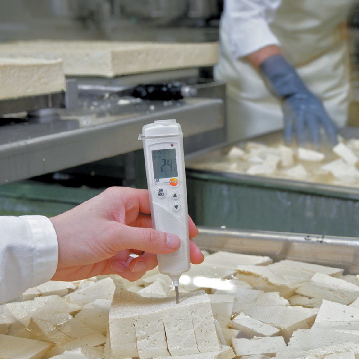 德图testo106食品中心温度计家用餐饮奶温烘焙防水探针精度测量仪