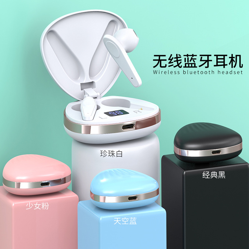 新款X19数显tws无线蓝牙耳机立体声运动手机私模双耳电量显示