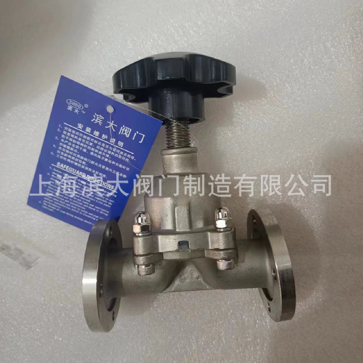 上海滨大阀门厂家直销不锈钢手动高真空隔膜阀GM-DN15-DN50