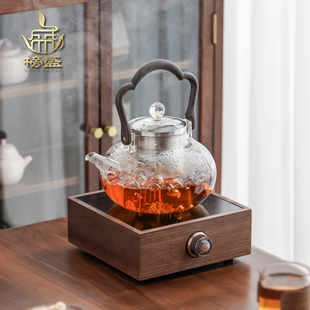 煮茶器家用大容量玻璃煮茶壶电陶炉煮茶炉 榜盛围炉煮茶2023新款