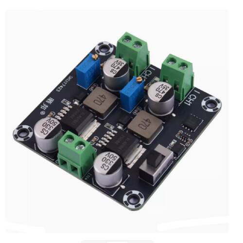 XL4015E1降压开关电源模块DC-DC双通道可调输出电源板5V12V24V 5A
