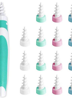 Ear Wax Removal Tool Soft Silicone Spiral Ear Cleaning Repla