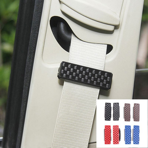 2pcs Universal ABS Car Safety Seat Belt Clips Buckles Should