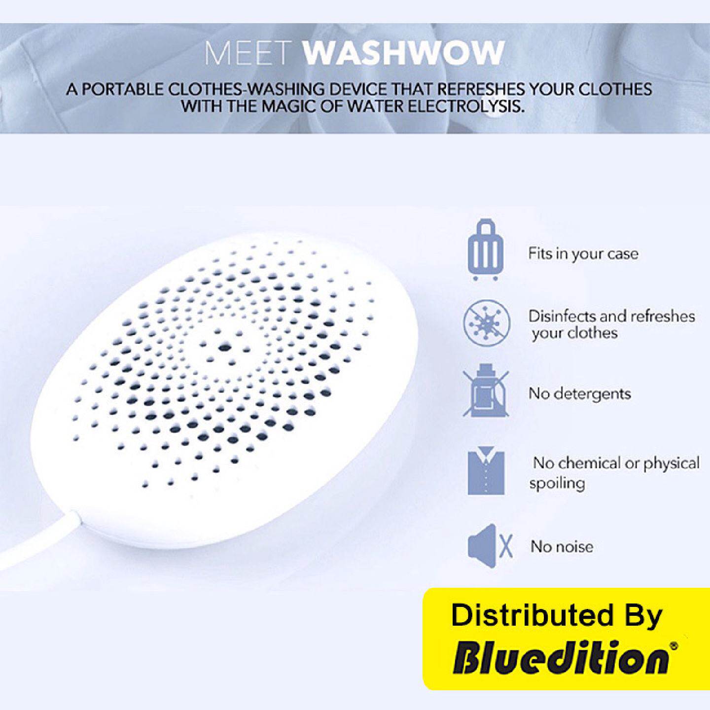 washwow电解洗衣器便携式洗衣器旅行洗衣洗衣器迷你微型洗衣神器