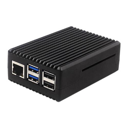 树莓派5代被动散热铝外壳RaspberryPi5金属外壳条纹型铝合金盒子