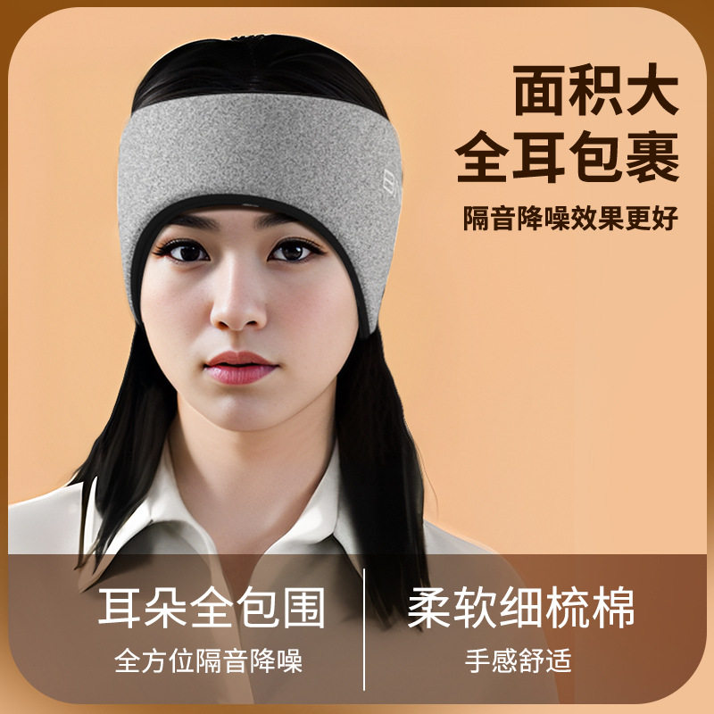 隔音耳罩BNRU静音降噪宿舍睡觉打呼噜防吵防噪防噪音隔音耳罩 - 实物图