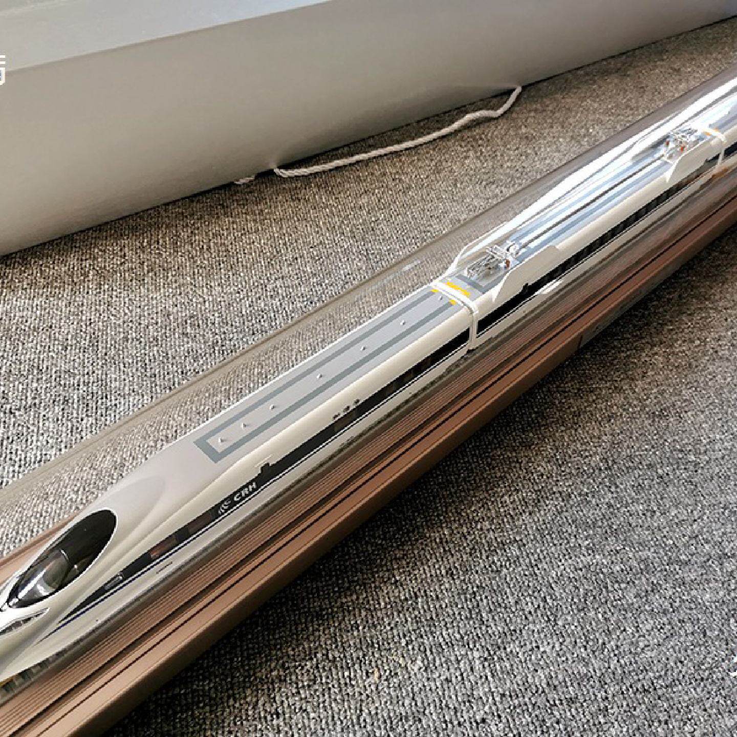 HO复兴号三节高铁模型大比例收藏展示摆件和谐号动车组1:87