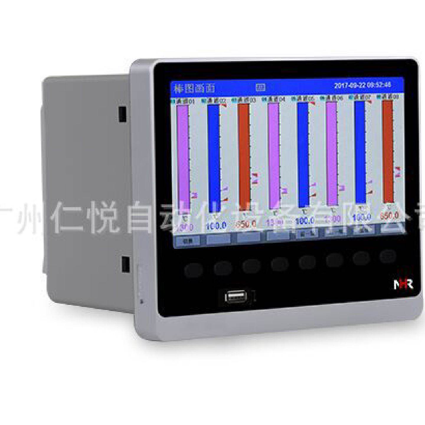 NHR-8606-X/X-X-X-A-D1/2P/SE虹润8路彩色流量积算仪无纸记录仪表