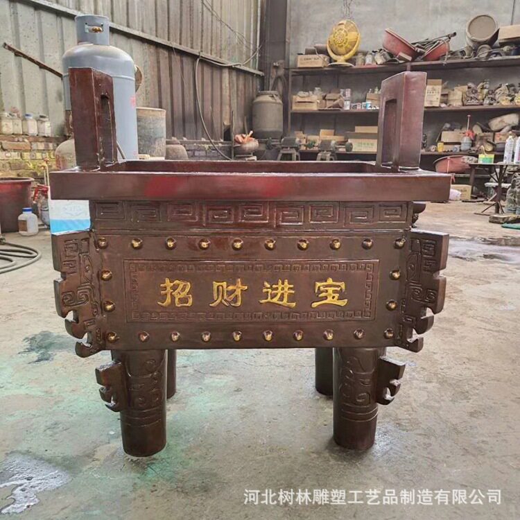 厂家供应黄铜司母戊鼎铜鼎雕塑开业铜鼎铸铜大鼎价格
