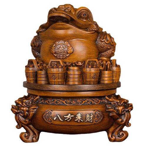 八方来财金蟾招财摆件三足金蝉蟾蜍客厅办公室开业礼品店铺装饰品