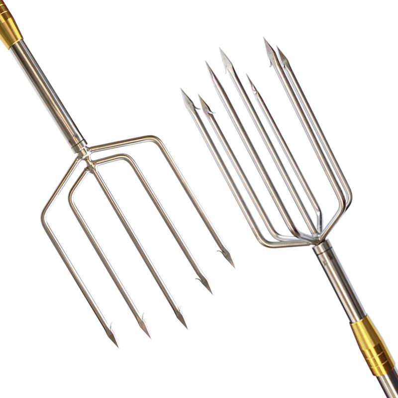 超硬纯手工大倒刺多功能加粗带杆不锈钢鱼叉老式射鱼器大号钢叉头,户外/登山/野营/旅行用品,其他垂钓用品,淘宝优惠券,粉丝福利购,淘宝优惠卷