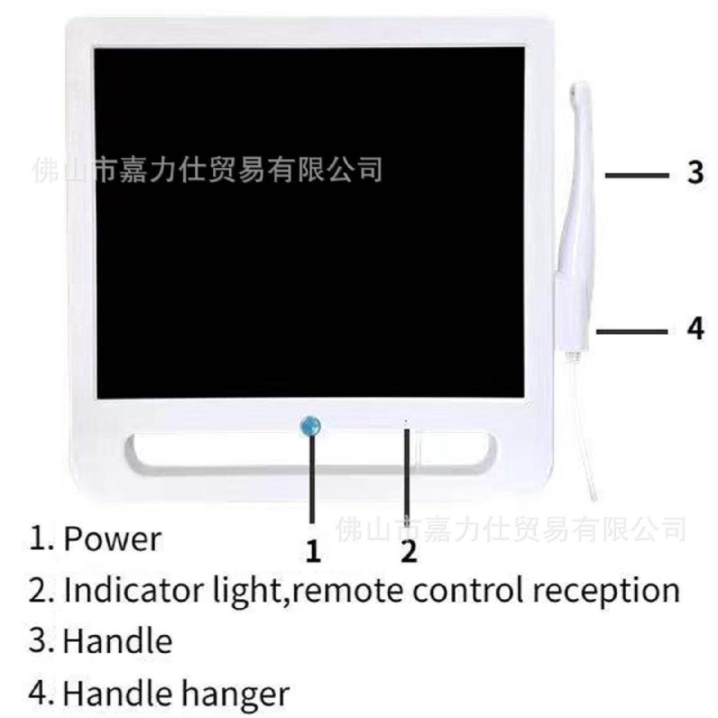 牙科口腔内窥镜电脑一体机观察仪17寸高清像素拍照检查看牙齿工具