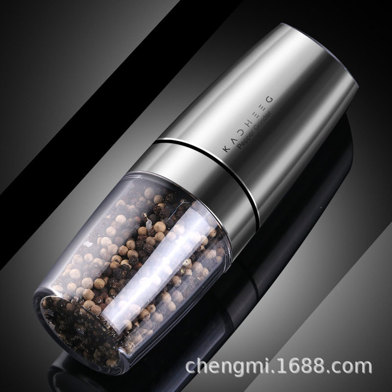 电动研磨器胡椒粉黑椒粒花椒海盐调味盒/调料瓶