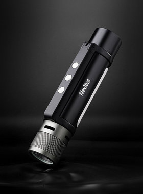纳拓雷鸣手电户外六合一强光超亮远射LED照明R家用便携充电手电筒