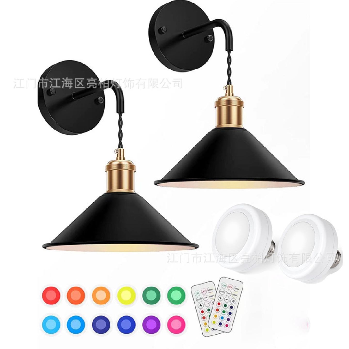 跨境欧美式轻奢壁灯现代ins个性咖啡厅卧室书房床头灯客厅马卡龙