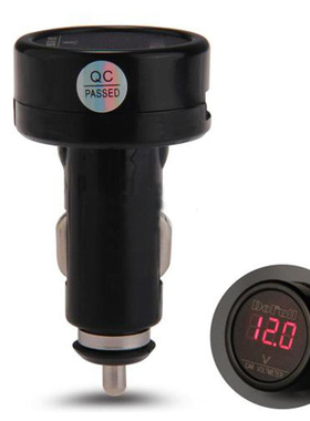 Red LED Car meter Cigarette Lighter Plug Voltmeter Gauge App