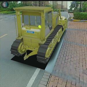 推土机高清夜视四路监控摄像头360全景无缝3D影像行车记录仪