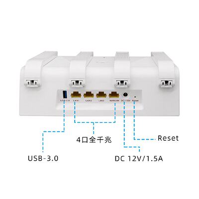 YINUO-LINK高速WiFi6双频覆盖无线路由器4口千兆工业AP桥组网工厂