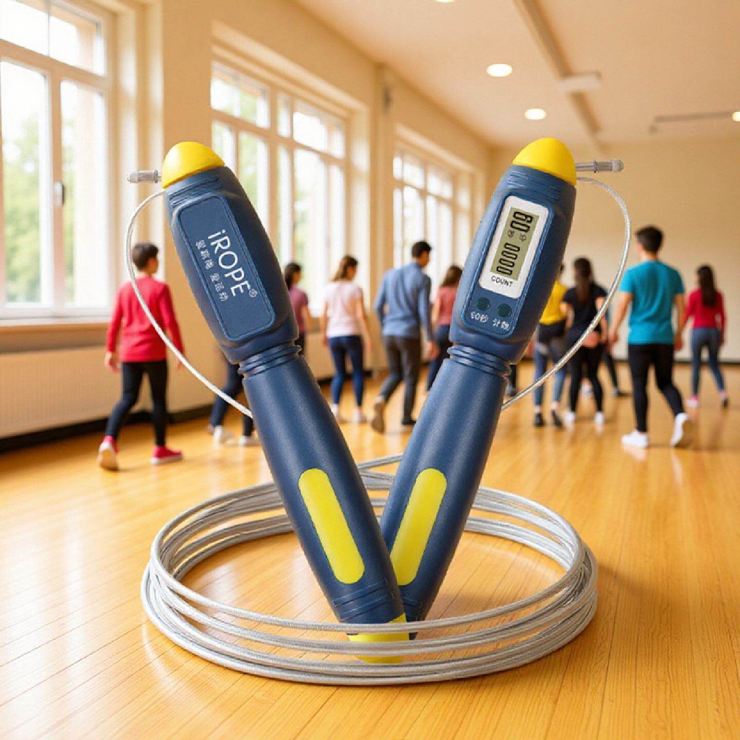 无绳跳绳批发健身卡路里智能跳绳计数无线竹节跳绳负重礼成人运动