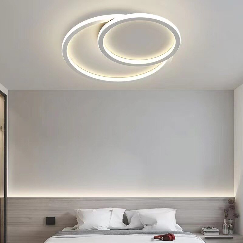 极简客厅吸顶灯现代简约2024年新款白色奶油风鹅卵石网红大气灯具