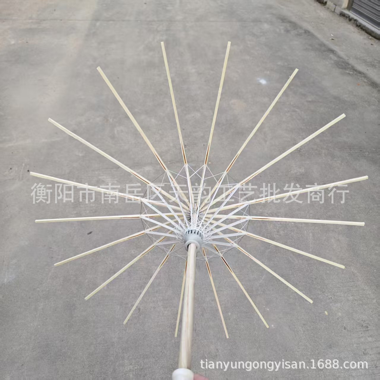 批发古风油纸伞骨架拍摄道具骨架自做伞骨舞蹈伞半成品骨架