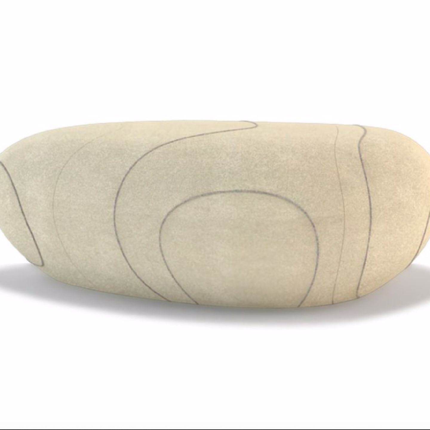 玻璃钢鹅卵石造型休闲座椅户外室内商场休息凳子创意时尚石头椅子