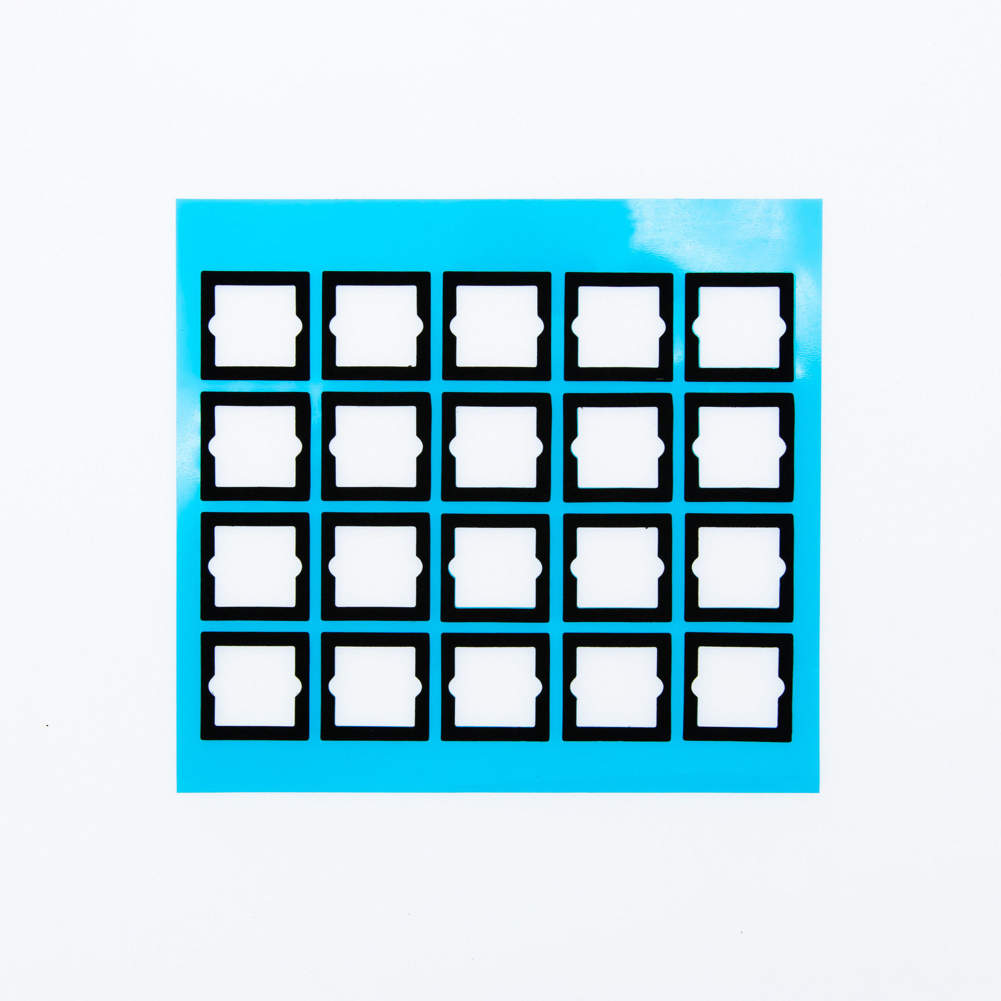 机械键盘轴上垫单轴泡棉材质黑色白色轴间垫定位板脚垫