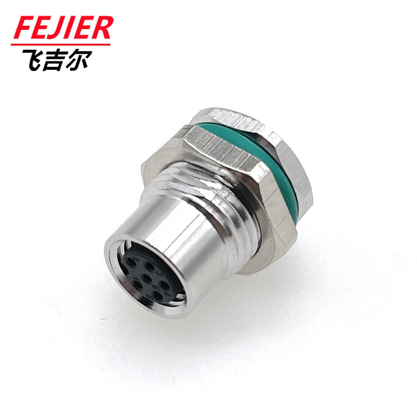 m8面板安装PCB连接器 基站连接器设备6pin圆形连接器 板端连接器
