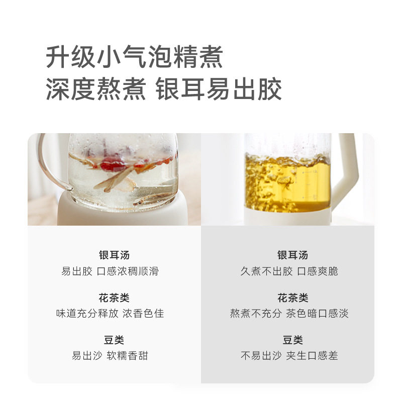 olayks立时水灵全玻璃养生壶家用多功能办公室小型纯玻璃煮茶烧水