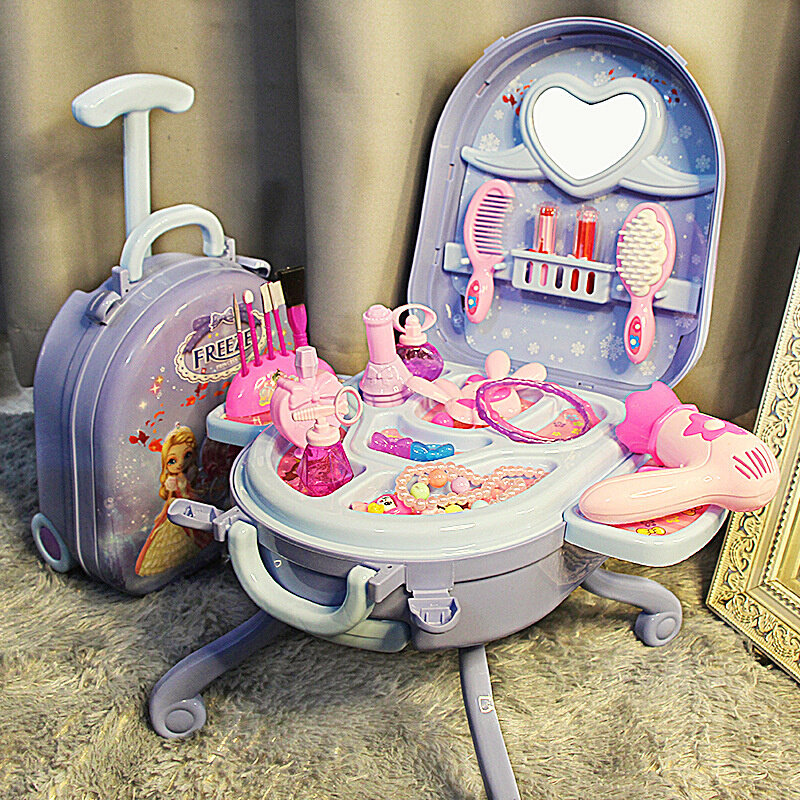 girls princess Dressing makeup toy kids Beauty table