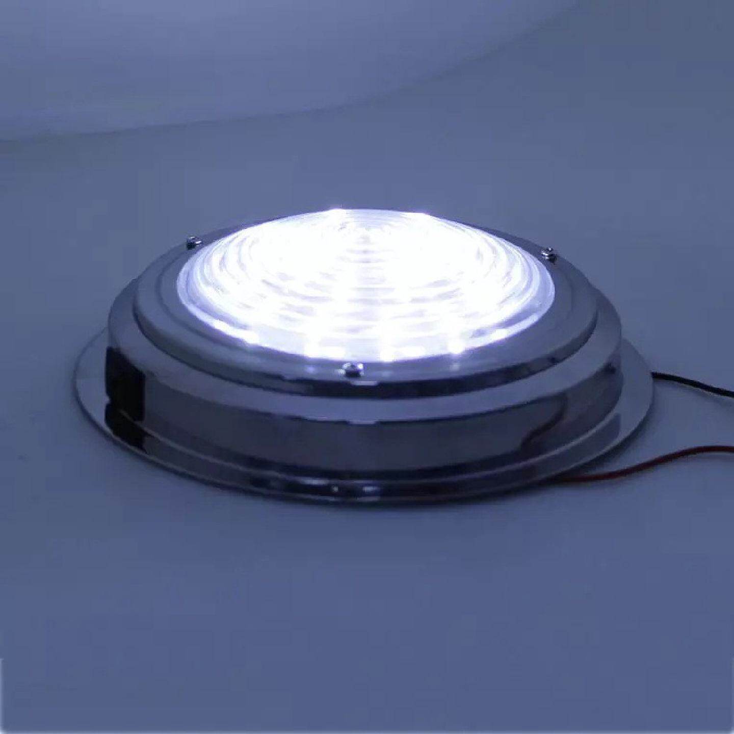 船灯LED船舱灯316不锈钢游艇顶灯房车顶灯船用室内照明灯具