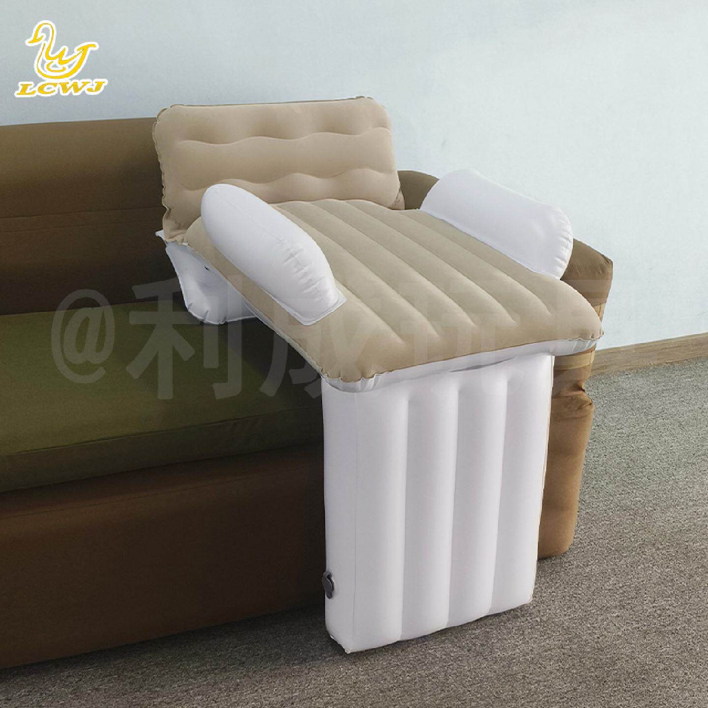 植绒PVC儿童充气床带护栏婴儿宝宝飞机高铁后排充气车载床旅行床