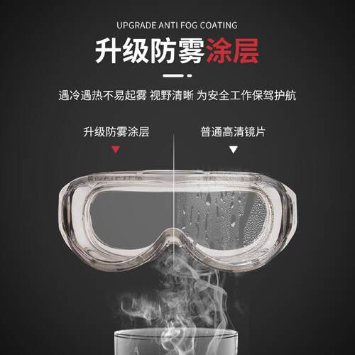 防护眼镜护目镜实验室化学防飞溅劳保骑行防雾防风沙防尘工业眼罩