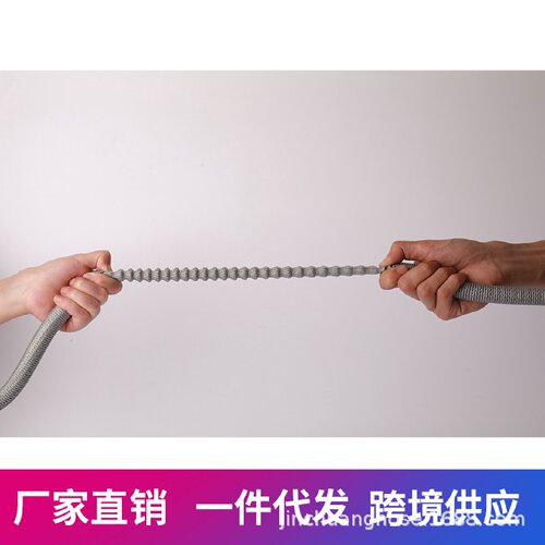 灰色铜快接厂家批发新款伸缩洗车水管无缝织带浇花水管天然乳胶