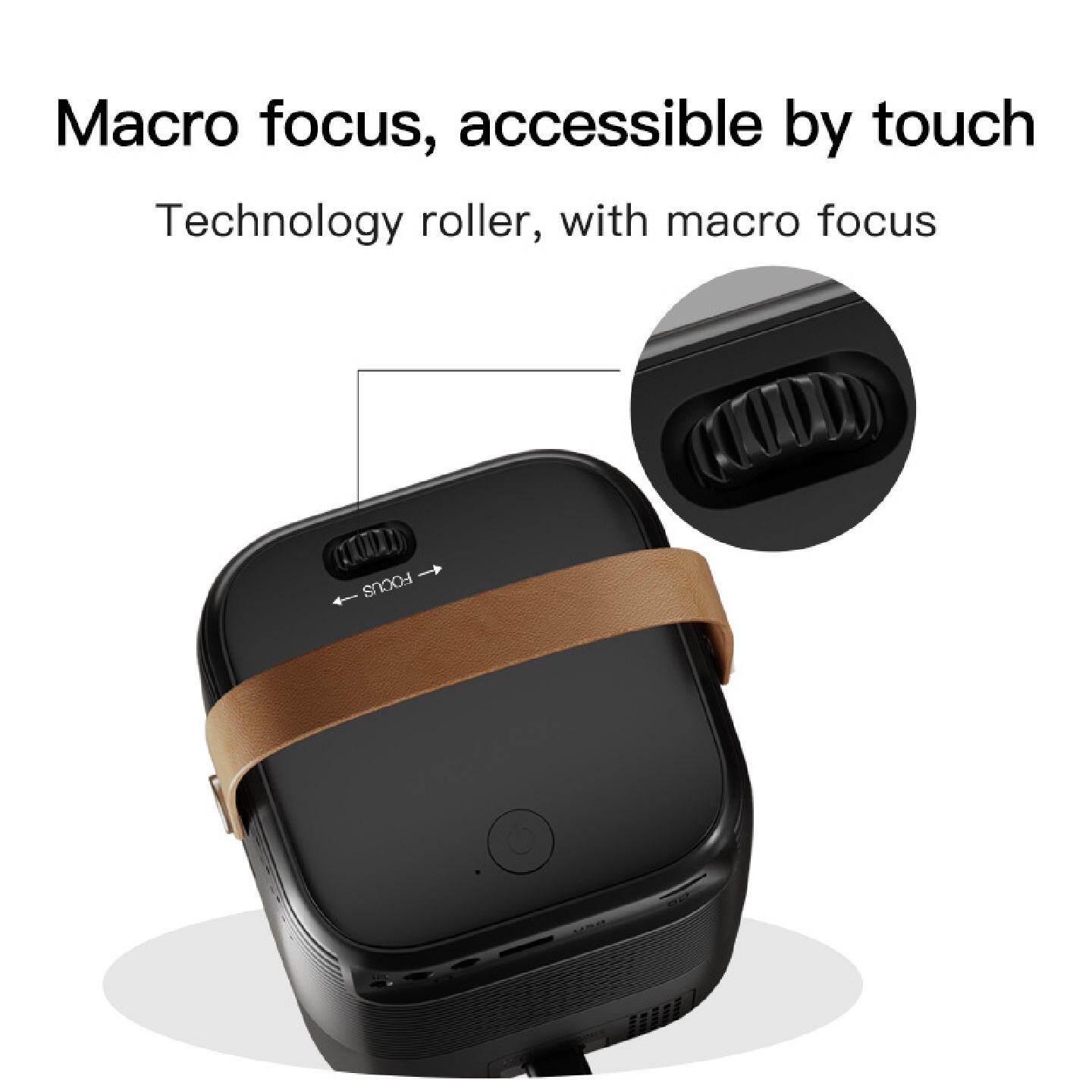 跨境户外迷你便携式家庭用小型4k超高清投影仪机機自动对焦1080P