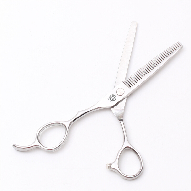 .紫龙理发剪刀左撇子左手剪子无痕打薄K牙剪平剪刘海美发工具带剃