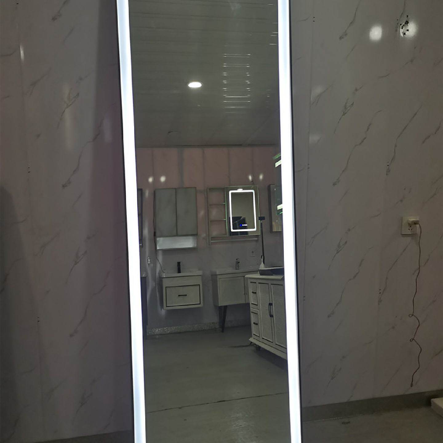 led全身智能镜服装店落地镜商场发光全身镜显高试衣镜商场带灯镜