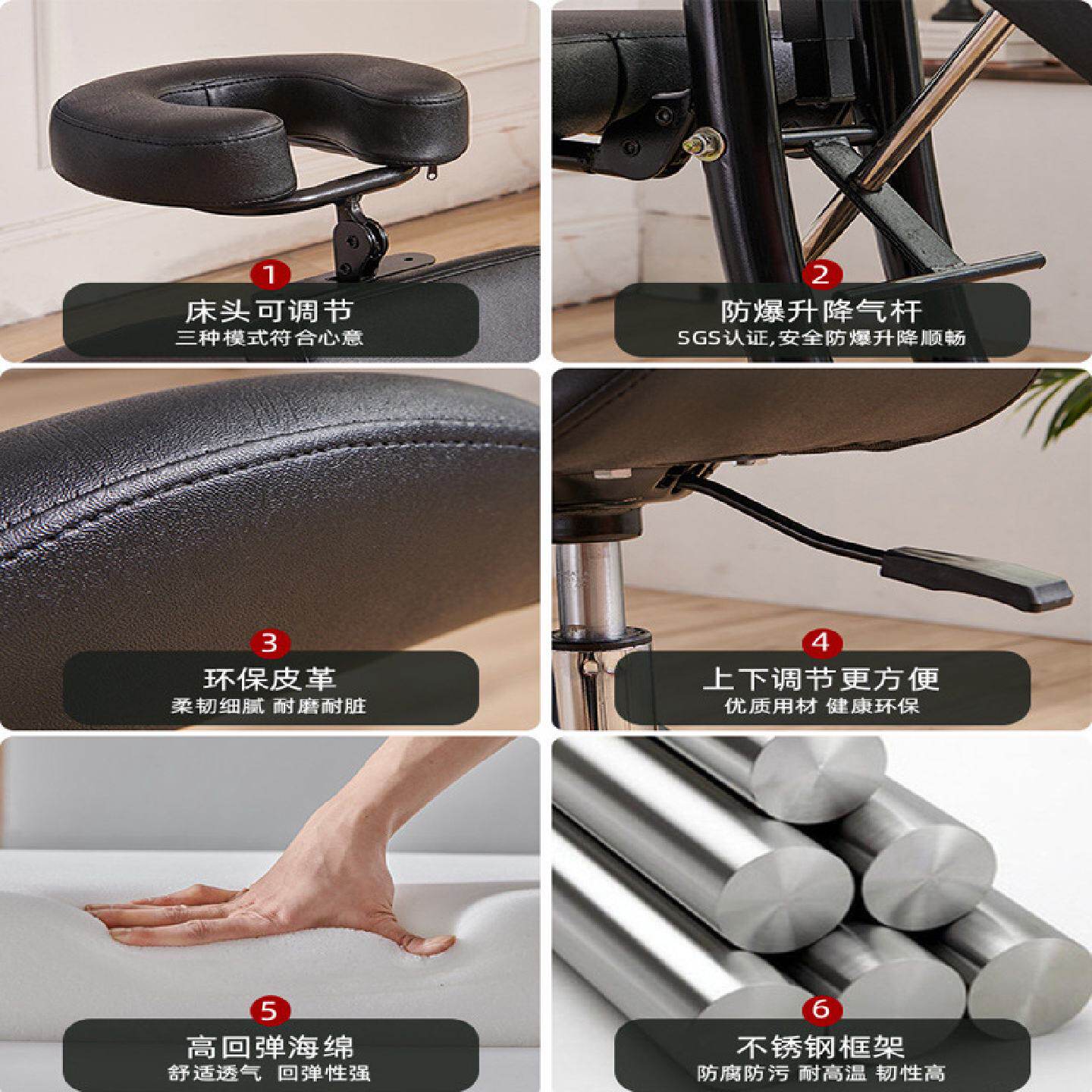 折叠纹身椅按摩椅便携式推拿椅刮痧椅刺青椅子理疗椅美容椅现货