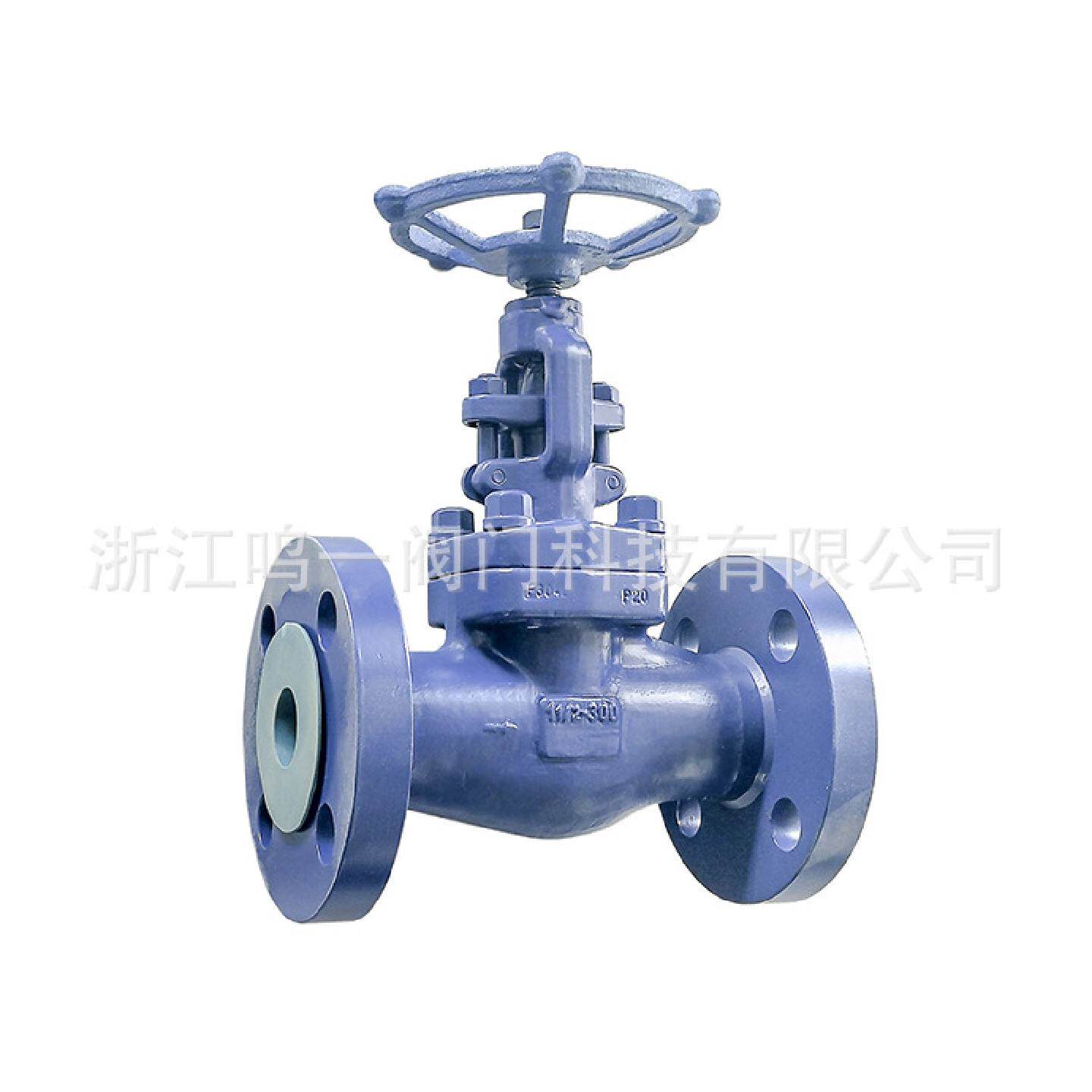 禁脱油脱脂高清洁氧气专用整体锻造法兰不锈钢F304法兰截止节流阀