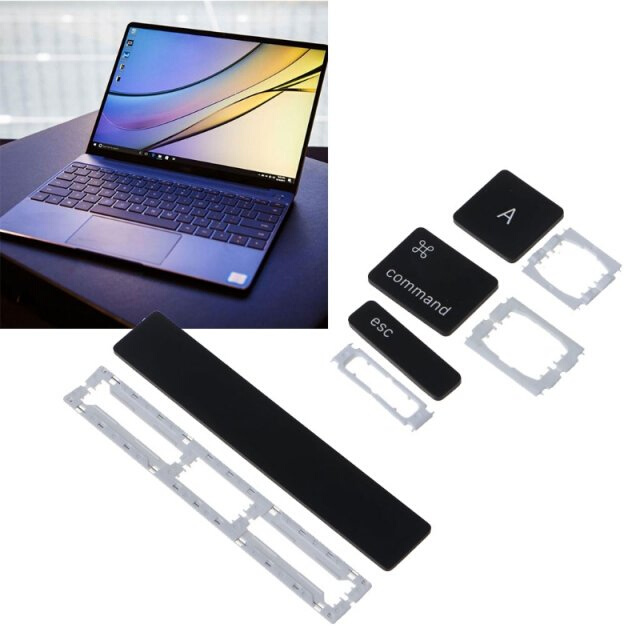 One Black One White Clip Key Compatible with MacBook Pro Ret