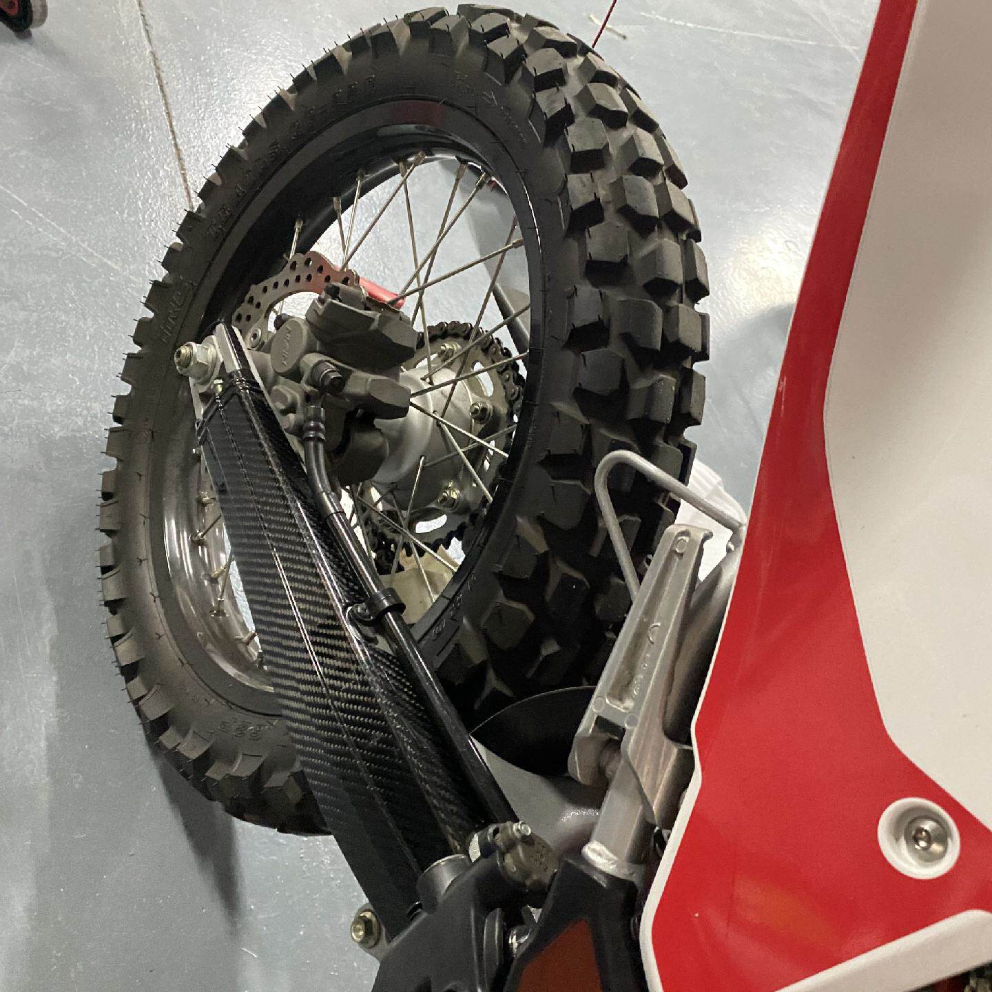 越野摩托改装配件适用CRF250L/300LRALLY碳纤维后平叉保护盖装饰