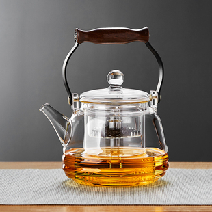 玻璃蒸煮茶壶耐高温电陶炉烧水壶养身家用明火提梁泡茶壶茶具套装